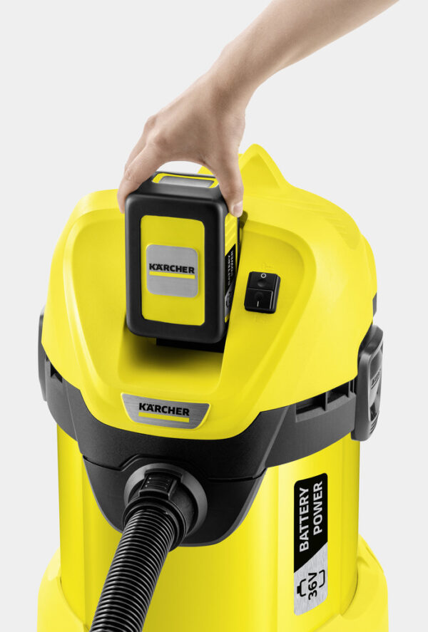 прахосмука за мокро и сухо Karcher WD 3 Battery set - Image 3